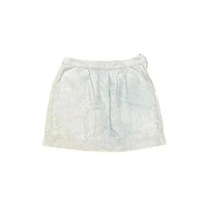 Ann Taylor LOFT Linen Denim Blend Skirt Womens‎ Size 10 Petite Blue Casual NWT